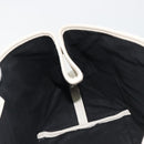 BALENCIAGA Navy Cabas S Hand Bag Leather Ivory Silver 339933 Auth 198623-18