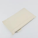 BALENCIAGA Navy Cabas S Hand Bag Leather Ivory Silver 339933 Auth 198623-22