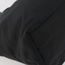 PRADA Tote Bag Nylon Black Gold Tone Auth 198624-10
