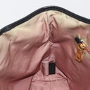 PRADA Tote Bag Nylon Black Gold Tone Auth 198624-21