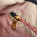 PRADA Tote Bag Nylon Black Gold Tone Auth 198624-22