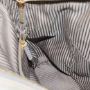 FENDI Chameleon Hand Bag Leather 2way Gray Gold Tone 8BL110 Auth 198625A-22