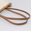 CELINE Macadam Tote Bag PVC Leather White Beige Auth 198626-7