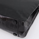 PRADA Tote Bag Nylon Black Silver Auth 198627A-12