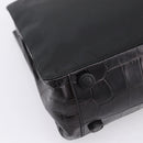 PRADA Tote Bag Nylon Black Silver Auth 198627A-13