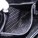 PRADA Tote Bag Nylon Black Silver Auth 198627A-19