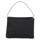 PRADA Tote Bag Nylon Black Silver Auth 198627A-3
