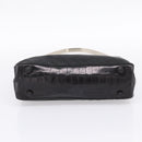 PRADA Tote Bag Nylon Black Silver Auth 198627A-9