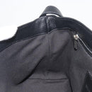 BURBERRY Shoulder Bag Leather Black Silver Auth 198628A-20