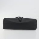 BURBERRY Shoulder Bag Leather Black Silver Auth 198628A-5