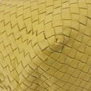 BOTTEGA VENETA INTRECCIATO Shoulder Bag Leather Yellow Auth 198629V-16