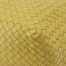 BOTTEGA VENETA INTRECCIATO Shoulder Bag Leather Yellow Auth 198629V-17