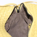 BOTTEGA VENETA INTRECCIATO Shoulder Bag Leather Yellow Auth 198629V-23