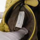 BOTTEGA VENETA INTRECCIATO Shoulder Bag Leather Yellow Auth 198629V-11