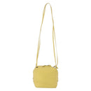 BOTTEGA VENETA INTRECCIATO Shoulder Bag Leather Yellow Auth 198629V-2