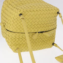 BOTTEGA VENETA INTRECCIATO Shoulder Bag Leather Yellow Auth 198629V-6