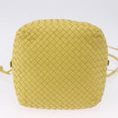 BOTTEGA VENETA INTRECCIATO Shoulder Bag Leather Yellow Auth 198629V-5