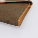 CELINE Shoulder Bag Canvas Brown Beige Auth 198630-10