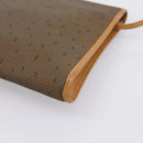 CELINE Shoulder Bag Canvas Brown Beige Auth 198630-12