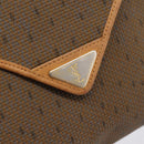 CELINE Shoulder Bag Canvas Brown Beige Auth 198630-14