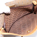 CELINE Shoulder Bag Canvas Brown Beige Auth 198630-17
