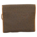 CELINE Shoulder Bag Canvas Brown Beige Auth 198630-3