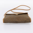CELINE Shoulder Bag Canvas Brown Beige Auth 198630-9