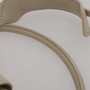 Miu Miu Hand Bag Leather 2way Ivory Silver Auth 198635A-9