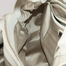 Miu Miu Hand Bag Leather 2way Ivory Silver Auth 198635A-21