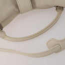 Miu Miu Hand Bag Leather 2way Ivory Silver Auth 198635A-8