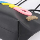 FENDI Tote Bag Leather Black Multicolor 8BH198 Auth 198636A-8