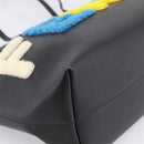 FENDI Tote Bag Leather Black Multicolor 8BH198 Auth 198636A-15