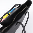 FENDI Tote Bag Leather Black Multicolor 8BH198 Auth 198636A-6
