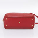 GUCCI GuccissimaGG Hand Bag Leather 2way Red Gold Tone 453573 Auth 198638-11