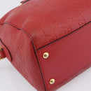 GUCCI GuccissimaGG Hand Bag Leather 2way Red Gold Tone 453573 Auth 198638-13