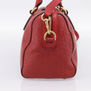 GUCCI GuccissimaGG Hand Bag Leather 2way Red Gold Tone 453573 Auth 198638-4