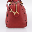GUCCI GuccissimaGG Hand Bag Leather 2way Red Gold Tone 453573 Auth 198638-5
