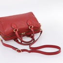 GUCCI GuccissimaGG Hand Bag Leather 2way Red Gold Tone 453573 Auth 198638-9