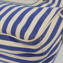 CELINE Boogie Bag Canvas Navy Gold Tone Auth 198642A-16