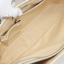 CELINE Boogie Bag Canvas Navy Gold Tone Auth 198642A-11