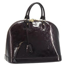 LOUIS VUITTON Monogram Vernis Alma GM Hand Bag Amarante M93595 LV Auth 198644V-1