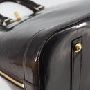 LOUIS VUITTON Monogram Vernis Alma GM Hand Bag Amarante M93595 LV Auth 198644V-15