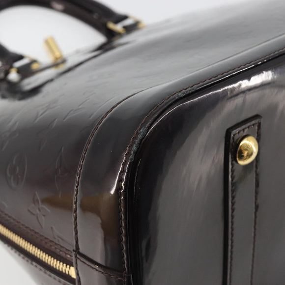 LOUIS VUITTON Monogram Vernis Alma GM Hand Bag Amarante M93595 LV Auth 198644V