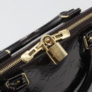 LOUIS VUITTON Monogram Vernis Alma GM Hand Bag Amarante M93595 LV Auth 198644V-19