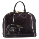 LOUIS VUITTON Monogram Vernis Alma GM Hand Bag Amarante M93595 LV Auth 198644V-13
