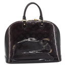 LOUIS VUITTON Monogram Vernis Alma GM Hand Bag Amarante M93595 LV Auth 198644V-2