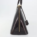 LOUIS VUITTON Monogram Vernis Alma GM Hand Bag Amarante M93595 LV Auth 198644V-4