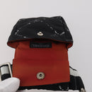 CHANEL Travel Line Waist Bag Nylon Black Silver CC Auth 198646A-16