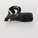 CHANEL Travel Line Waist Bag Nylon Black Silver CC Auth 198646A-5