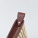 BURBERRY Nova Check Tote Bag PVC Leather Beige Brown Auth 198649A-10